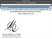 Tablet Screenshot of massillon63.fr